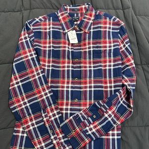 J Crew Factory Men’s Slim Flannel size M NWT